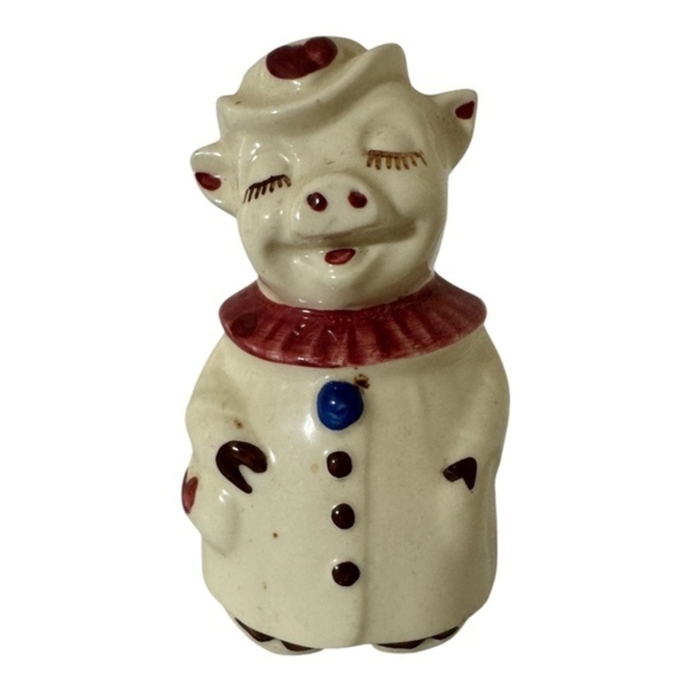 Shawnee Vintage Smiley Pig Large Salt and Pepper Shaker 5"